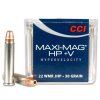 CCI Maxi-Mag HP +V Varmint Rimfire Ammo 0059 22 Magnum (WMR) Jacketed HP (JHP) 30gr 2200 Fps – 50 Rounds