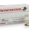 Winchester Ammunition 38 SPL 130 Grain FMJ – Case, 500 Rounds