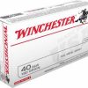 Winchester Ammunition 40 S&W 180 Grain FMJ – Case, 500 Rounds